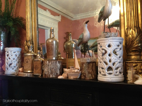 mansion coast room mantel detail pic