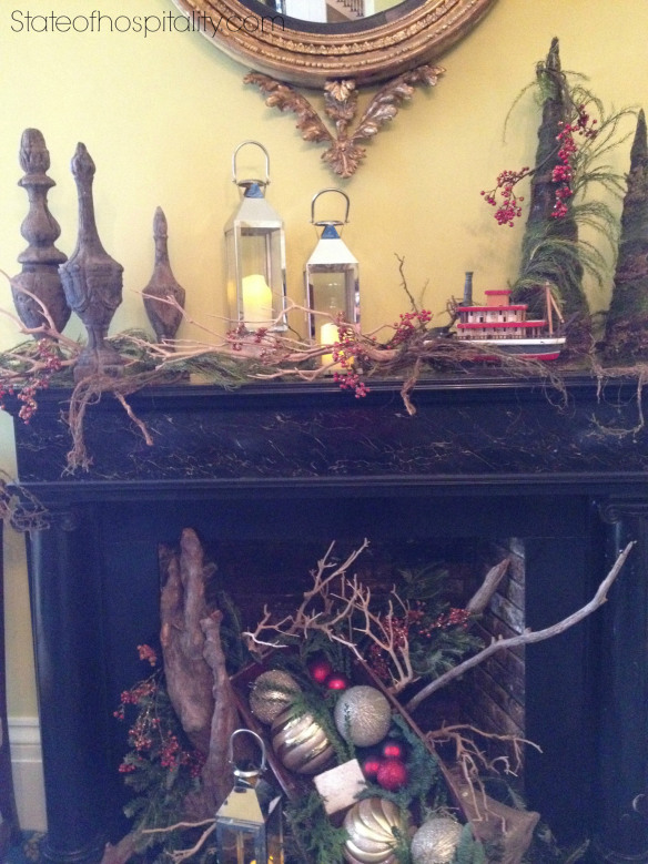 mansion front room mantel pic