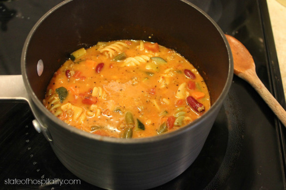 pot of italian sausage soup
