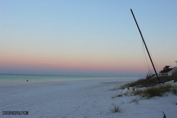 dawn on the beach